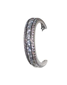 Vecalon Set Women Fashion Women Gioielli Full Round Simulato Diamond CZ Wedding Band Ring Ring White Gold Female Ring512862884