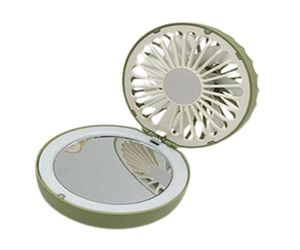 Aynalar LED Makyaj Aynası Touch Kontrol Fan El Taşına Taşınabilir Mikro USB Şarj Edilebilir Araç Mini Sessiz Soğutucu1070533