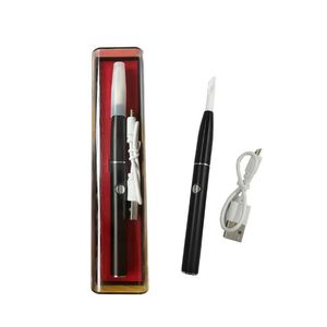 Heated Wax Dab Tool Ceramic Knife with 510 Thread Battery USB Charging Dabber Tool For Smoking Pipes Quartz Banger Nails Glass Bong Wax Oil Dab Rig