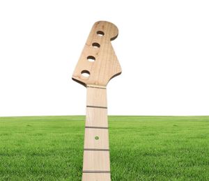 E -Gitarren -Bass -Hals Maple 21 Bund 34 -Zoll -Punkt Eingelegte Nuss 38 mm Matt Paint6813186