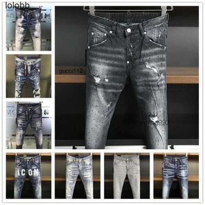 Mens Luxury Designer Denim Jeans d2 dsq2 dsquare 2 Holes Trousers COOLGUY Biker Pants Clothing 398T