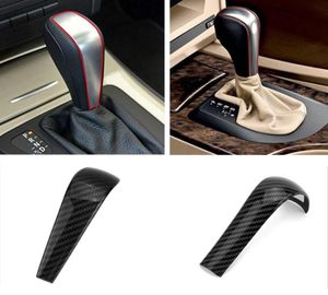 Estilo do carro interior plástico abs capa de mudança de engrenagem decoração adesivo apto para bmw 1 3 5 série x5 z4 e90 e92 e93 e60 e48 e81 e82 e87136065