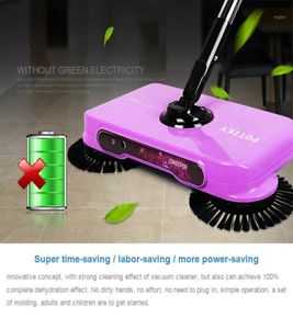 Robot Vacuum Cleaners Household Hand Push Sweeping Machine Broom Room Floor Dust Sweeper Cleaner Mop16353178