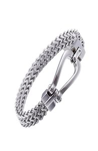 Pulseira Men039s Bracelets 210mm Silver New Chain Jewelry Macho Jeia Male 316 l Aço inoxidável Kalen7108976