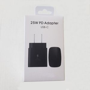 جودة OEM الأصلية 25W PD USB C FAST Charge 20W POWER WALL ADAPTER US US EU CLOP لشاحن Samsung Galaxy S21 5G S20 S20 NOTE 20 10 A71 A70S A80 M51 EP-TA800