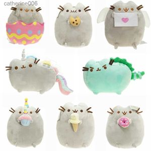 Animais de pelúcia donuts gato brinquedos de pelúcia sushi gato kawaii biscoito gelo arco-íris bolo estilo pelúcia macio animais de pelúcia brinquedos para crianças crianças presentel231228