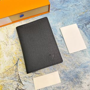 Designer Checkbook Wallet Card Holder Mens Wallet Key Holder Pocket Interiörplats med Box Top Quality äkta läderplånbok