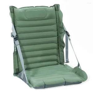 Lägermöbler Portable Air Cushion Uppblåsbar camping Folding Chair Multi-vinkel justerbar höghållfast support Vandringsförsörjning