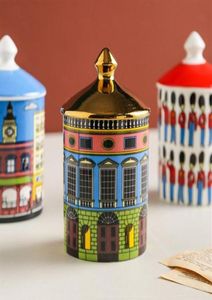 Luksusowy pachnący świece ceramiczne świece uchwyt ręcznie robiony kadzidło sztuka zapach zapach metalowy dekoracje domowe biżuteria pudełka do przechowywania jar6024737