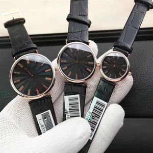 Relógio masculino relógio quartzo movimento pulseira de couro 38mm 33mm 24mm design opcional relógios montre de luxe244w