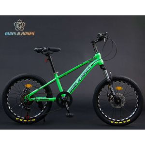 Gun Flower Bicycle 20 Inch Mountain Student Male and Female Children's 6-12 Year Old Disc Brake Shock Absorber Commuter Bike