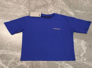 Designer azul camisetas para crianças menino verão roupas clássicas meninos camisetas meninas topos tamanho 1001401661811