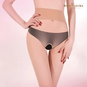 Calzini da donna Calze senza cuciture con apertura sul cavallo Collant estivi eleganti Collant sexy a vita alta trasparente invisibile ultra sottile