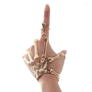 Bangle Halloween Jewelry European And American Exaggerated Metal Skeleton Bracelet Ghost Claw Finger Accessories