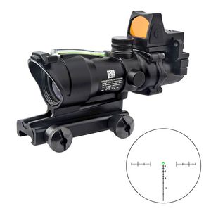 ACOG 4X32 Rifle Scope with RMR Micro Red Dot Black(R)