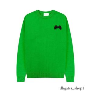 AMIS PARIS KORT HOUDIE MENS TREEATER CREW NECK Sweaters Classic Embroidery Paris Style Causal Oversize Macaron Colors Sweatshirts 741 AMI