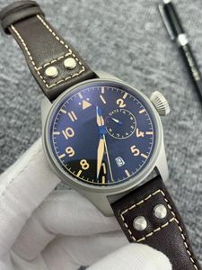 2024 Durchmesser 44mm Designer Herren Mode lässig wasserdichte Uhren Männer hochwertige automatische Maschinen Edelstahl Uhren -Lederband IWCS010