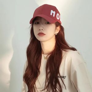 embroidered face small baseball cap women simple hard top big head around the to deepen comfort 231228