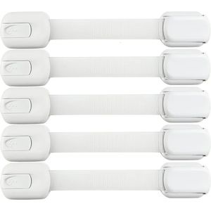 10pc Child Safety Strap Locks Baby for Cabinets and Drawers Toilet Fridge More Adhesive Pads No Installation Required 231228