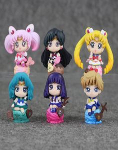 6PcsSet Anime Action Figure Toy Small Lady Mercury Mars Jupiter Venus Uranus Neptune Saturn PVC Model Doll X05033054119