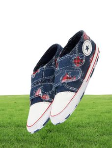 Baby Shoes Boy Girl Star Sneaker Soft Antislip Sole Newborn Spädbarn First Walkers Toddler Casual Canvas Crib Shoes1017712