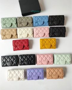 10A Super Original Quality Caviar Genuinel Leather Womens Womens Womens With With Box Luxurys Designers Wallet Womens Wallet Purese ائتمان حامل جواز سفر جواز سفر