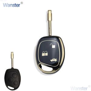 Car Key Trekking Poles 3 Bottons Tpu Car Key Case Cover Shell Keychian for Ford Mondeo Focus Fusion Fiesta Galaxy Transit 2008 2006 2007 AccessoriesL2031228