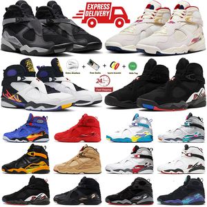 Projektant Jumpman 8 8s Buty do koszykówki męskie Chrome South Beach Aqua Black Grey Troy Trophy Black Samurai Treners Women Men Men Surakers