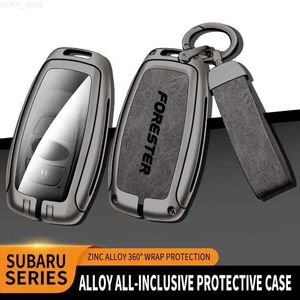 Car Key Trekking Poles Zinc Alloy Car Key Case Cover For Subaru Forester Remote Control Protector For Subaru Forester Key Holder Shell Car AccessoriesL2031228