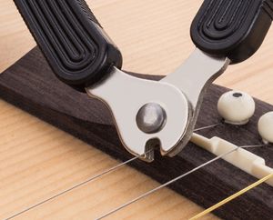 3 em 1 trocador de cordas de guitarra multifuncional enrolador de corda cortador de pino extrator para guitarras banjos mandolins acessórios