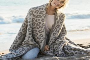 Coperte Mezza lana di pecora Coperta lavorata a maglia Leopardo Peluche Dream5186601