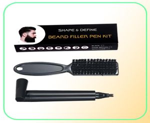 Escovas de cabelo Barba Caneta Lápis e Pincel Enhancer À Prova D 'Água Enchimento Bigode Coloring Shaping Tools2618619