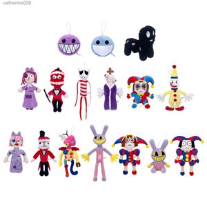 Pluszowe pluszowe zwierzęta Niesamowite cyfrowe cyrk Plush Pomni i Jax Plushie Doll Toys Cute Pchane Zwierzę urodziny dla dzieci dzieci Bożego Narodzenia 231228