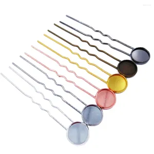 Hair Clips Bulk 200piece Sticks Hairpins With 14mm Bezel Blank Combs Base Settings Findings HCF14