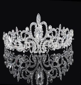 Birdal Crowns Nya pannband hårband huvudstycken brud bröllop smycken tillbehör silver kristaller strass pärlor ht066722062