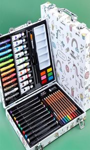 ペンシルアートセットペインティングセット水彩鉛筆クレヨンウォーターペン描画板Doodle Supplies Kids Educational Toys Gift2211086931261