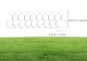 48/72/96 pçs rylic círculo transparente discos conjunto chaveiros claro redondo rylic chaveiro em branco para diy (transparente) 11406491