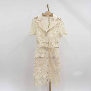 Self Portrait Women White Lace Shirt Style Dress