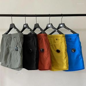 Shorts Masculinos Moda Esportes Ao Ar Livre Nylon Solto Casual Secagem Rápida Praia Calças de Três Pontos Treino