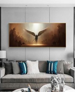 Archanioł sędziego Tyrael Wall Canvas Malowanie sztuki plakat sztuki ściennej i druk sztuki ścienne zdjęcie do salonu Dekorowanie domu 4918653