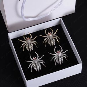 Orecchini di design di lusso con ragno in zircone alla moda per le donne, gioielli regalo per la sposa, San Valentino