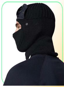 Två lins Windbreak Hood Beanies Outdoor Cotton Sticked Windsecture Men Face Mask Casual Male Skull Caps Hats Black Grey Army Green H6703686
