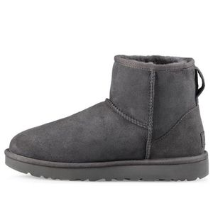 Stivali da neve caldi retrò moda donna personalizzati fatti a mano scarpe casual UG Classe Mini II foderato in pile Grigio 1016222-GREY Stivali da neve