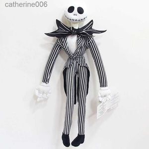 Stuffed Plush Animals 50cm The Nightmare Before Christmas Jack Skellington Plush Toys Doll Skeleton Jake Plush Stuffed Toys for Children Kids GiftsL231228