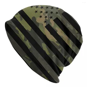 Berets Bonnet Hats Multicam Military Trout Camo Men Women's USA Flag Cap Street Skullies Beanies Caps