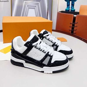 Designer Fashion Trainer Sneaker Intage Freizeitschuhe Virgils Alligatorprägung Schwarz Grau Braun Weiß Grün Kalbsleder Französischer Ablohs Herrenschuh kljg1