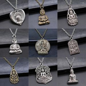 Anhänger Halsketten Großhandel Halskette Indien Buddhismus Männer Accessoires Schmuck und