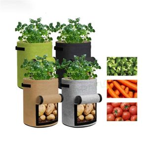 Kraflo Garden Fragola Vaso da fiori Feltro Patate Pomodoro Arachidi Borsa per coltivazione di piante