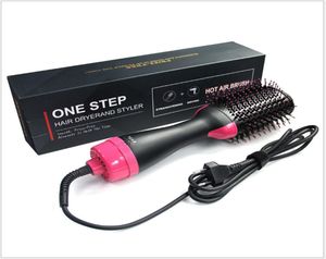 Ett steg Air Brush Hushållens hårtorkborstar Volumizer Hår Curler Straight Salon Styling Tool9644477