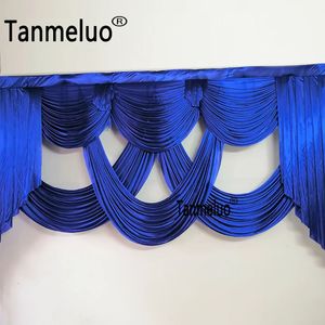 Cortinas de cenário de casamento personalizado cortinas personalizadas cortinas de decoração de decoração swags drapeing gelo seda 231227